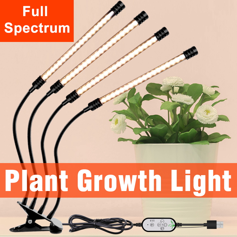 Seed Starter Tray Kit With Grow Light - LED Phyto ışık tam spektrum büyümeye