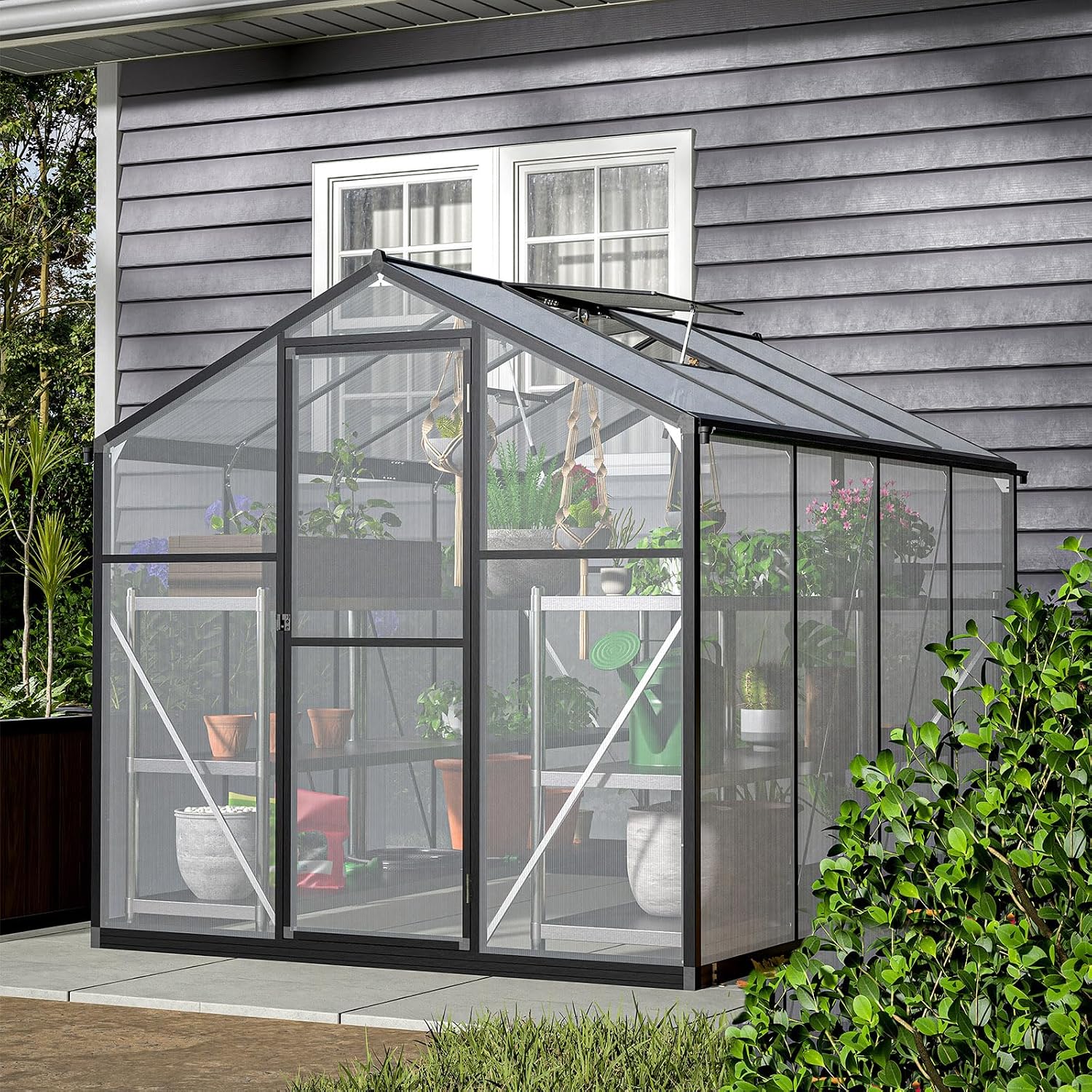 Polycarbonate Greenhouse Aluminum Frame - Kapalı Sera, UV Kaplamalı Polikarbon Alüminyum