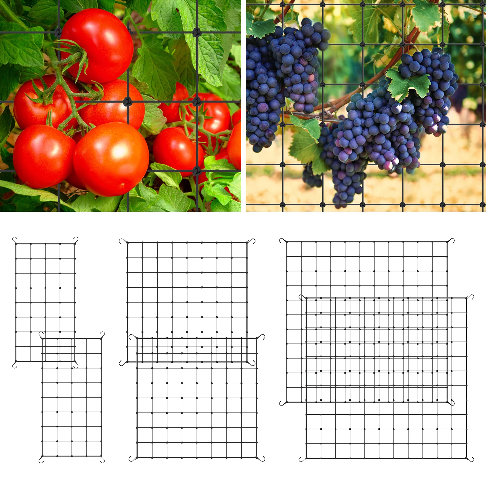 Plant Support Trellis Netting Climbing - 2 adet bitki yetiştirme çadırı kafes