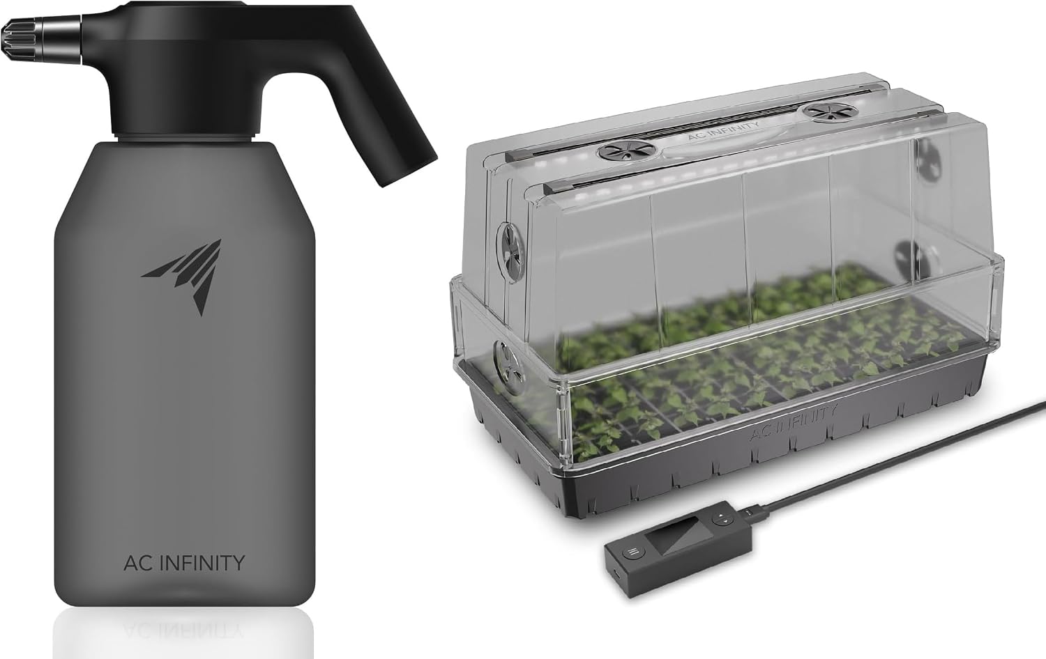 Seed Starter Tray Kit With Grow Light - Otomatik Püskürtücü ve 6x12'lik Tohum Yetiştirme