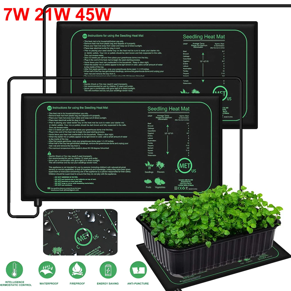 Plant Seedling Heat Mat Waterproof - 10/25/50CM Fide Isıtma Matı İç Mekan