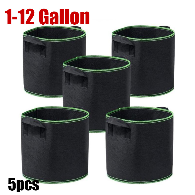 Plant Nursery Grow Bags Fabric 5 Gallon - 1 3 5 10 Galon Kumaş