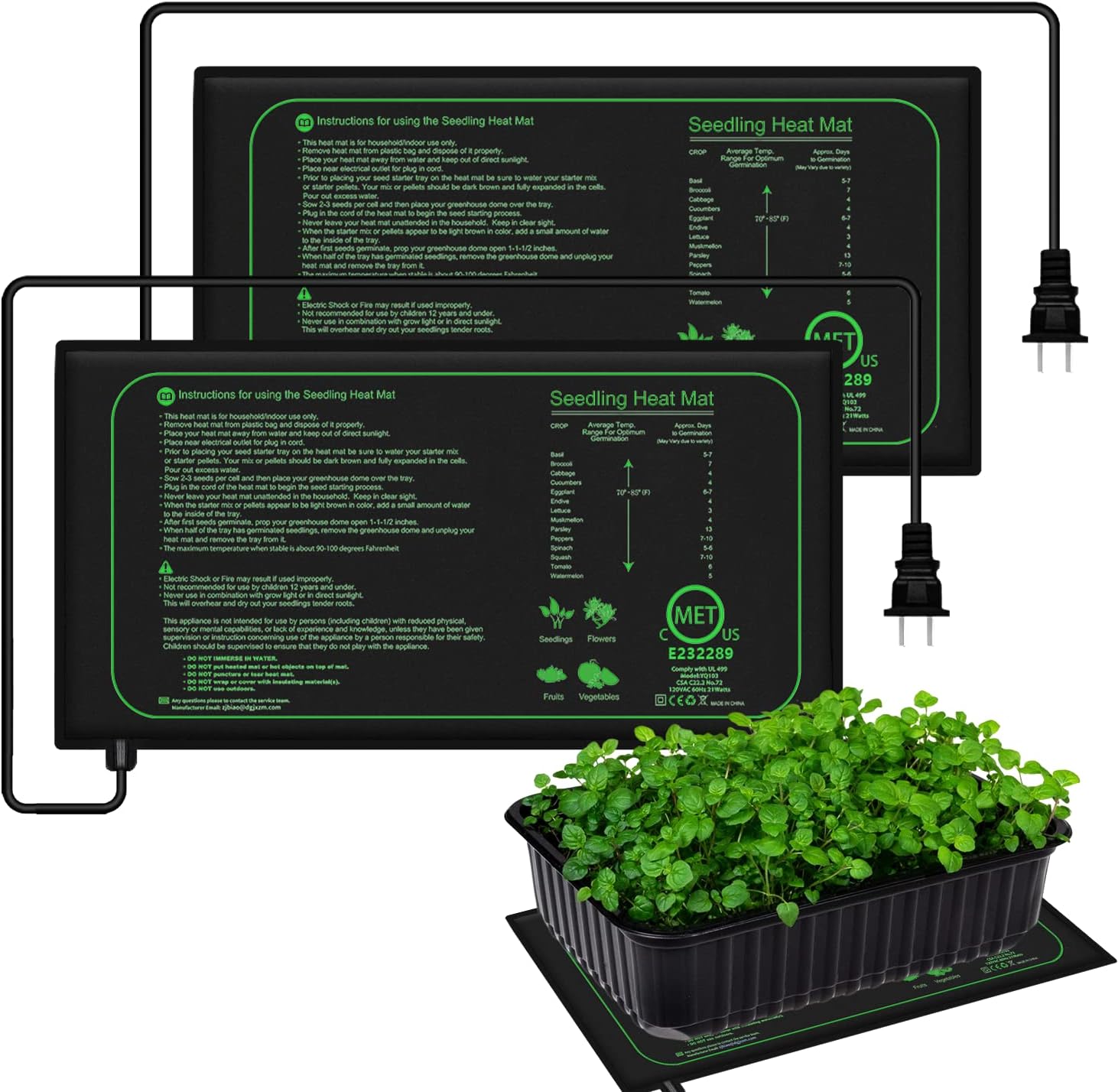 Plant Seedling Heat Mat Waterproof - 10/25/50CM Fide Isıtma Matı İç Mekan