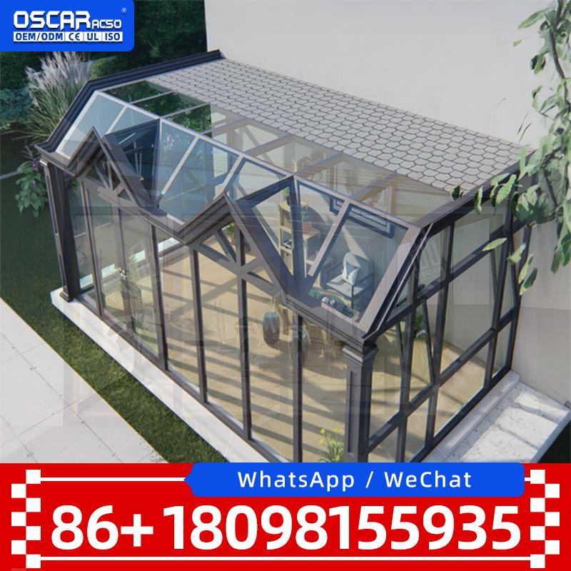 Polycarbonate Greenhouse Aluminum Frame - Büyük Boy Yalıtımlı Su Geçirmez Veranda