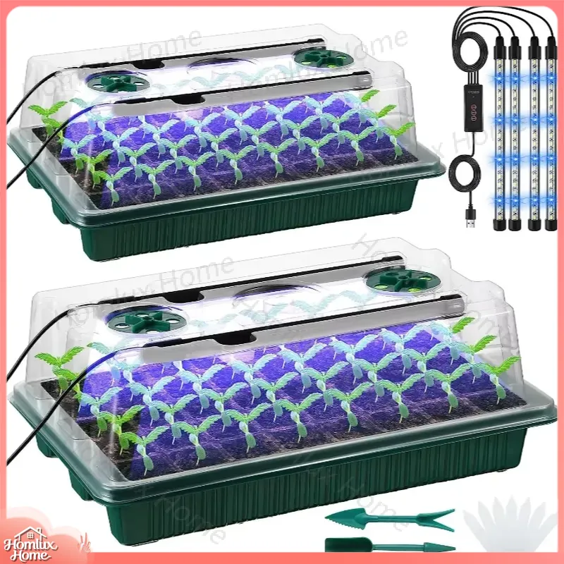2 Paket Tohum Başlangıç ​​Teps - Seed Starter Tray Kit With Grow Light incelemesi ve fiyatı