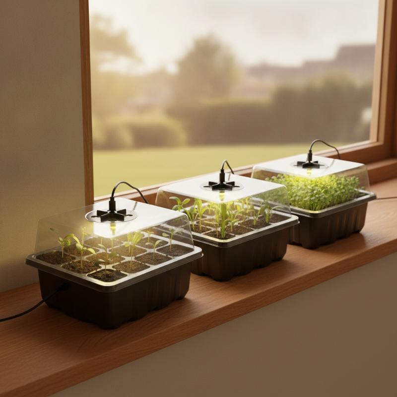 6/12 Hücreli Ev Tipi Tohum Çim - Seed Starter Tray Kit With Grow Light incelemesi ve fiyatı