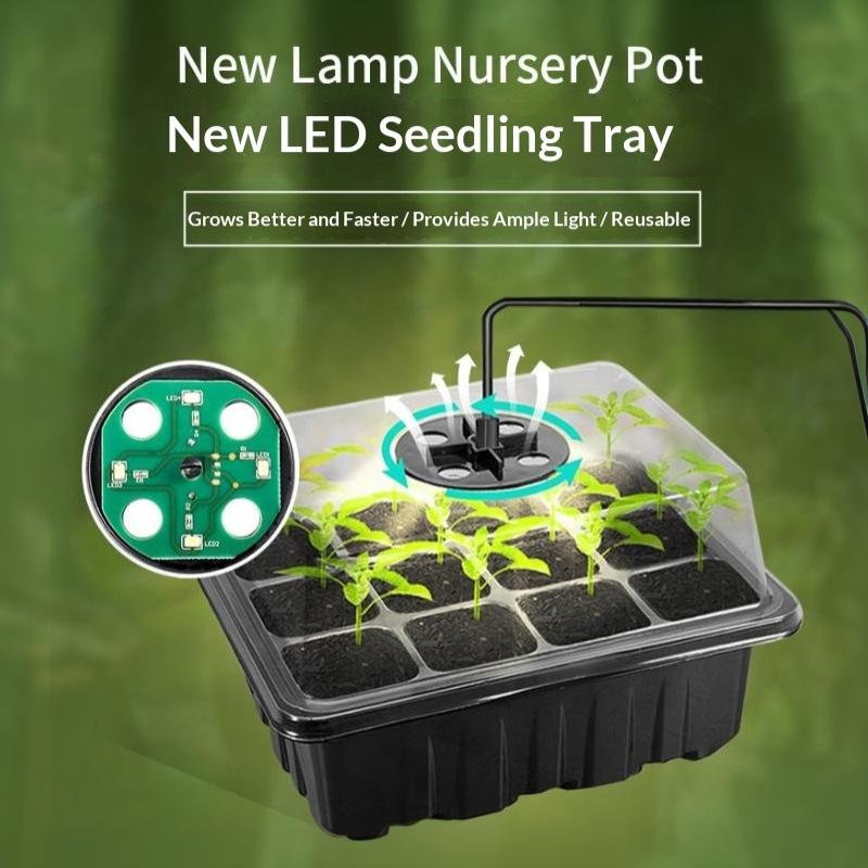 6/12 Hücreli Ev Tipi Tohum Çim - Seed Starter Tray Kit With Grow Light incelemesi ve fiyatı