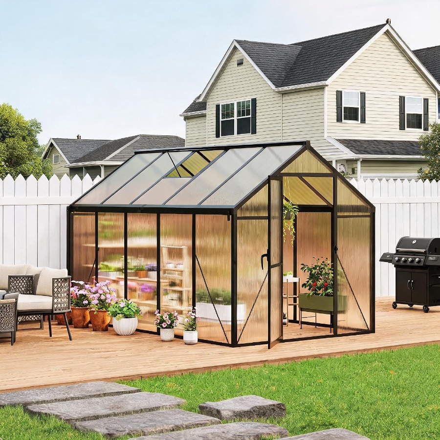 Dört Mevsim Kullanıma Uygun, D - Polycarbonate Greenhouse Aluminum Frame incelemesi ve fiyatı