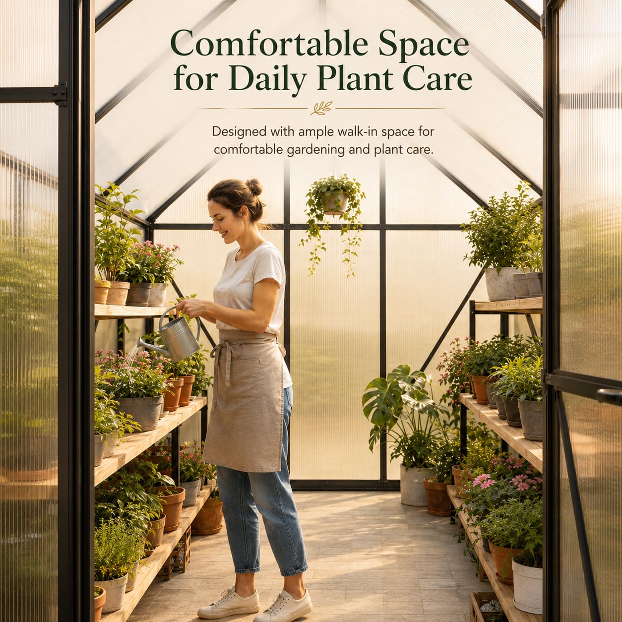 6x4 FT Küçük Polikarbon Sera,  - Polycarbonate Greenhouse Aluminum Frame incelemesi ve fiyatı