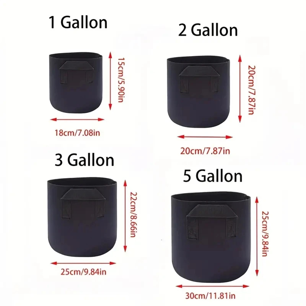 Sebze/Çiçek/Bahçe Bitkileri İç - Plant Nursery Grow Bags Fabric 5 Gallon incelemesi ve fiyatı