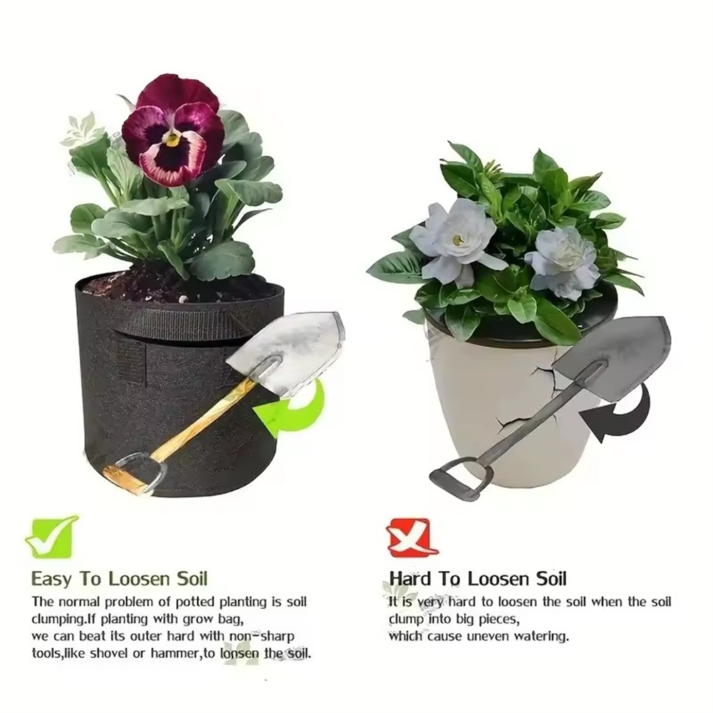 Sebze/Çiçek/Bahçe Bitkileri İç - Plant Nursery Grow Bags Fabric 5 Gallon incelemesi ve fiyatı