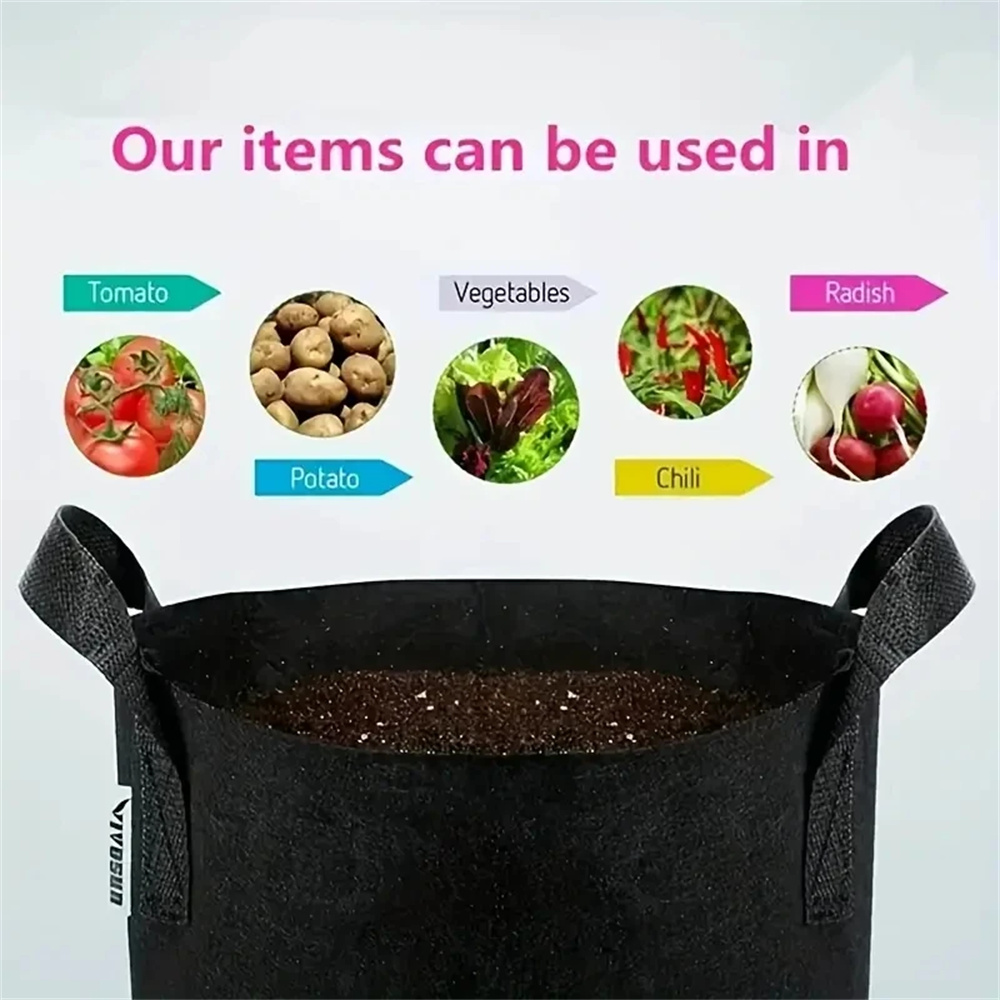 Sebze/Çiçek/Bahçe Bitkileri İç - Plant Nursery Grow Bags Fabric 5 Gallon incelemesi ve fiyatı