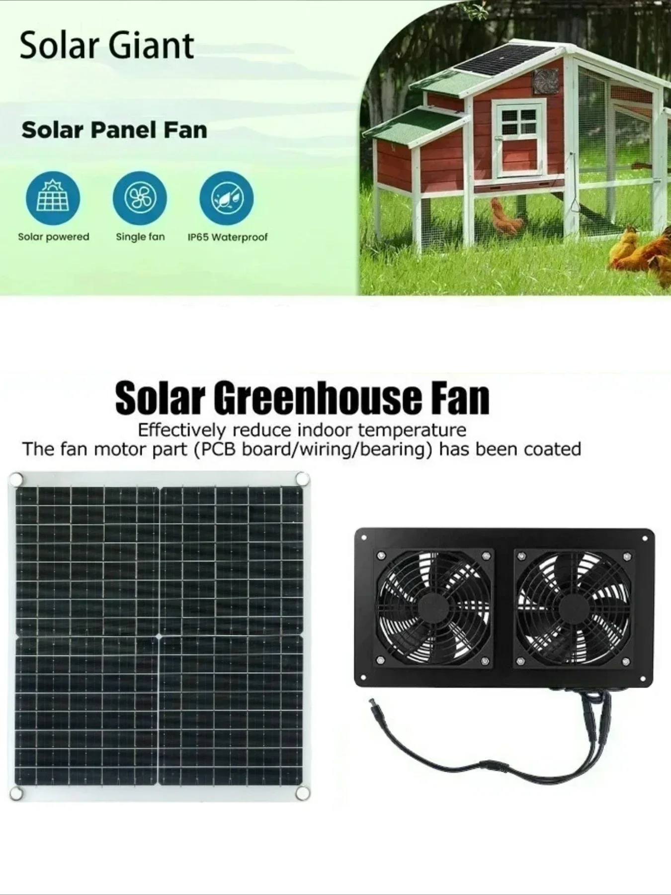 30W Yüksek Işık Verimliliğine  - Greenhouse Circulation Fan Waterproof incelemesi ve fiyatı