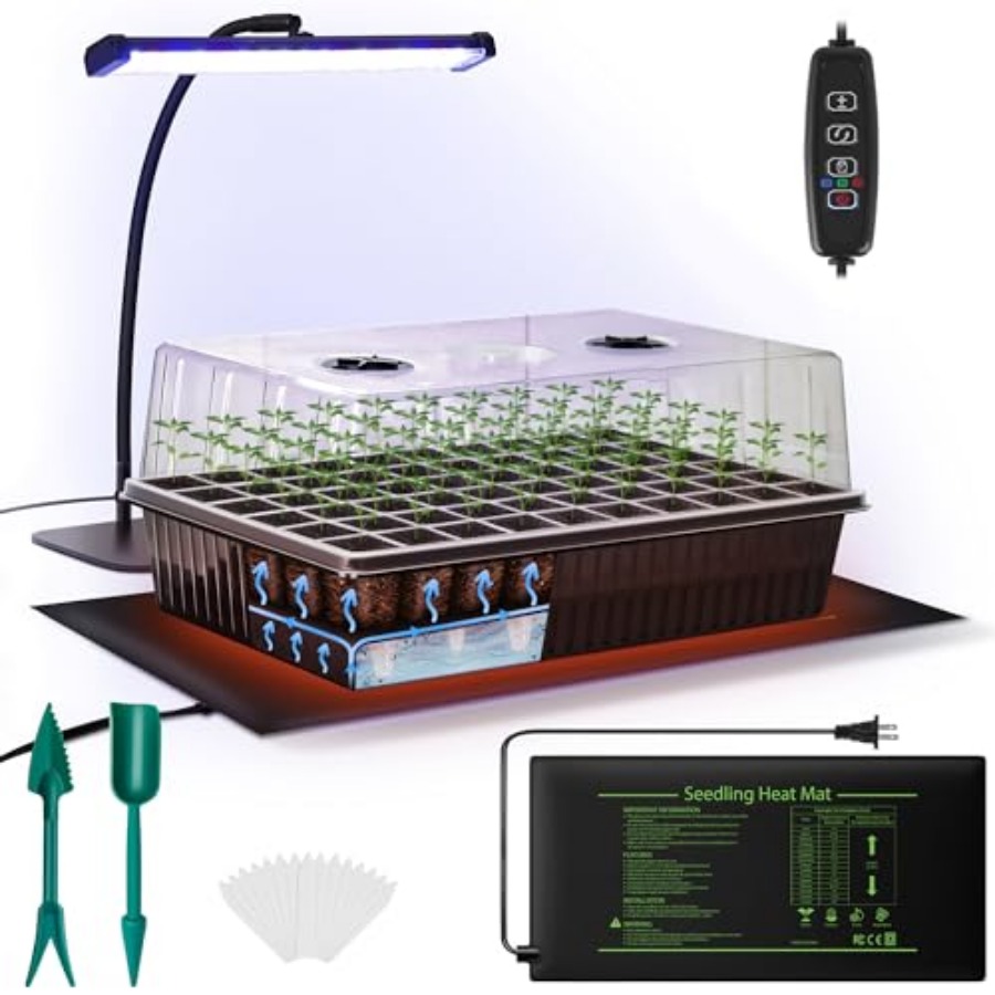 60 Hücreli Kendiliğinden Sulan - Seed Starter Tray Kit With Grow Light incelemesi ve fiyatı