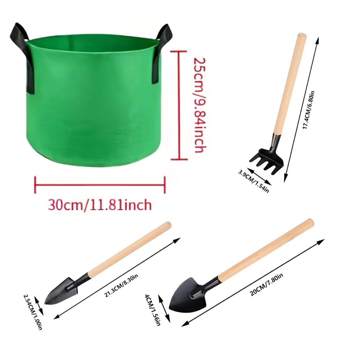 6 adet/takım 5 Galonluk Rastge - Plant Nursery Grow Bags Fabric 5 Gallon incelemesi ve fiyatı