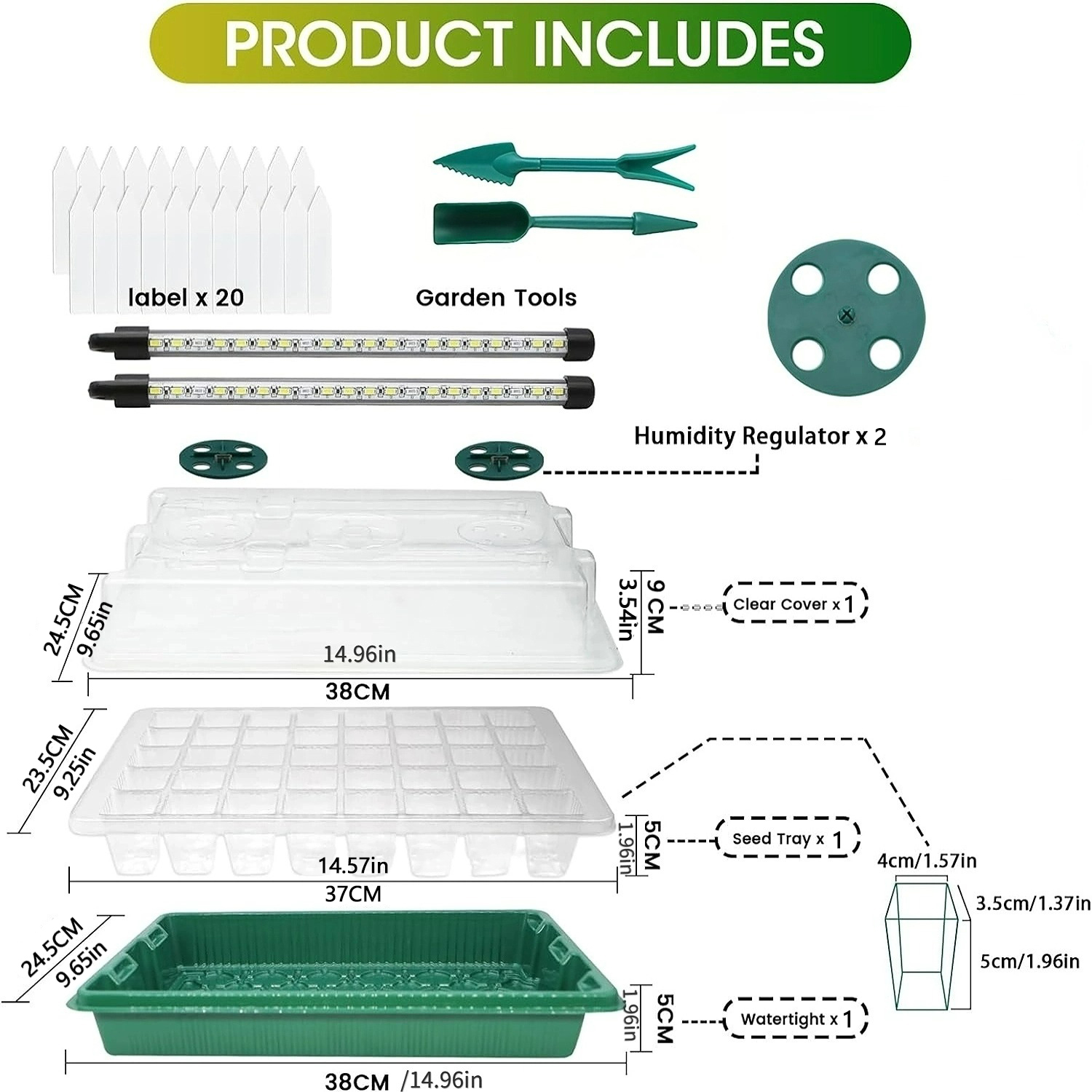 Büyütme Işığı ile Tohum Başlan - Seed Starter Tray Kit With Grow Light incelemesi ve fiyatı