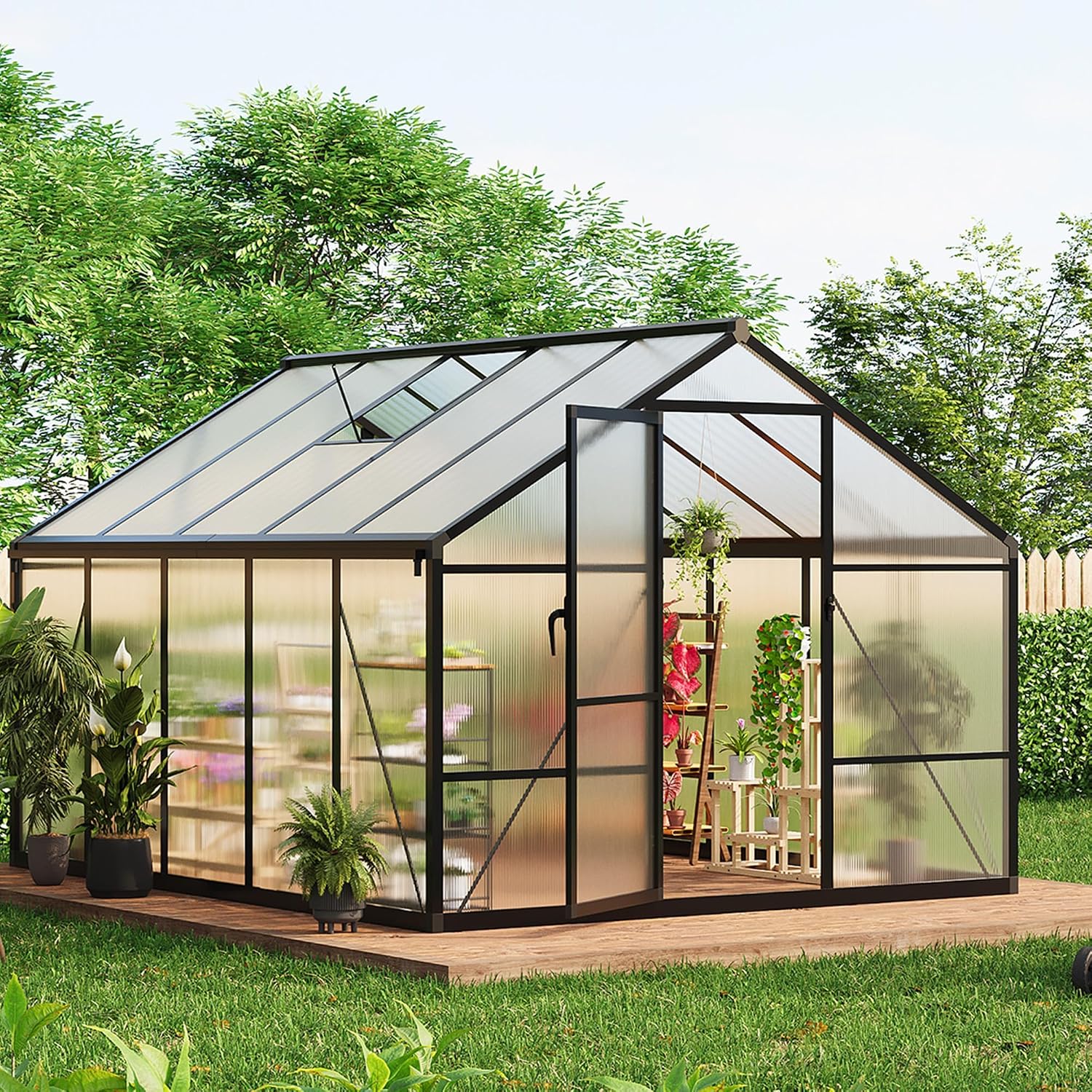 8x10 FT Sera, Dış Mekan Serala - Polycarbonate Greenhouse Aluminum Frame incelemesi ve fiyatı