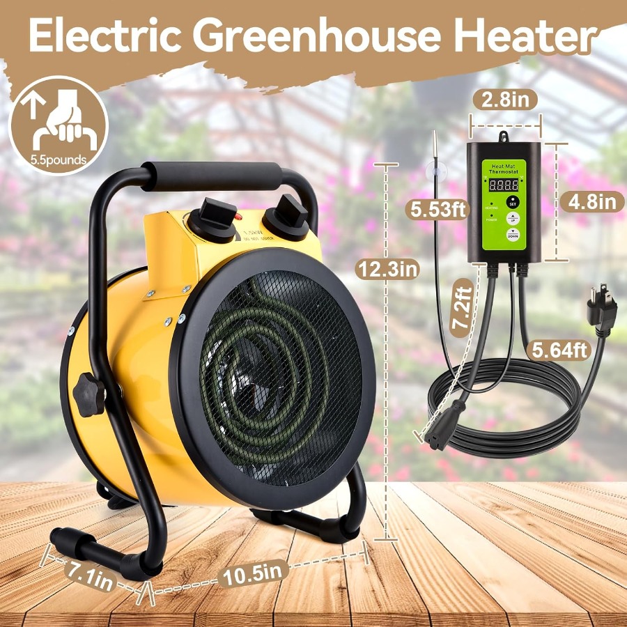 Dijital Termostatlı Sera Isıtı - Greenhouse Heater Electric Digital Thermostat incelemesi ve fiyatı