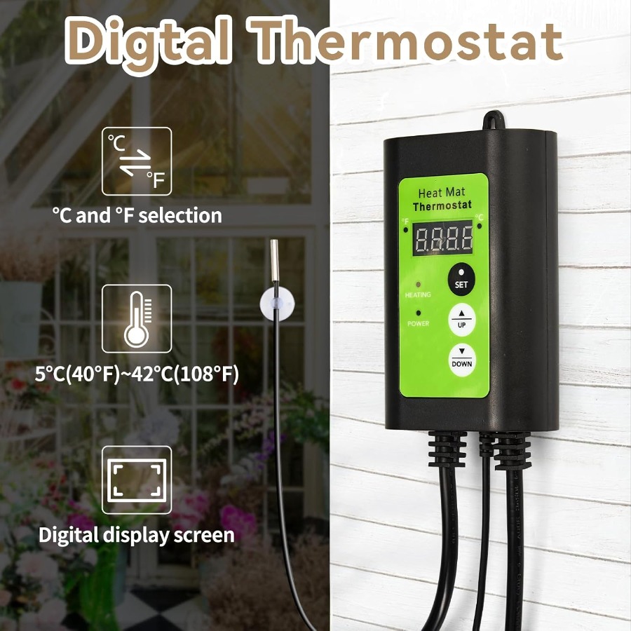 Dijital Termostatlı Sera Isıtı - Greenhouse Heater Electric Digital Thermostat incelemesi ve fiyatı