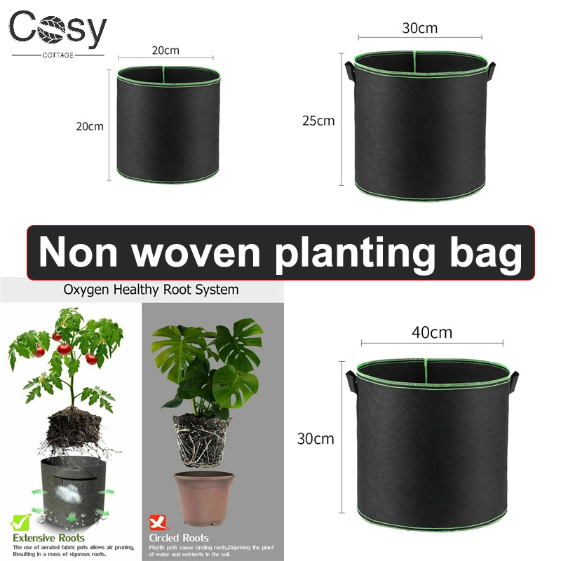 Sebze/çiçek/bitki yetiştirme t - Plant Nursery Grow Bags Fabric 5 Gallon incelemesi ve fiyatı