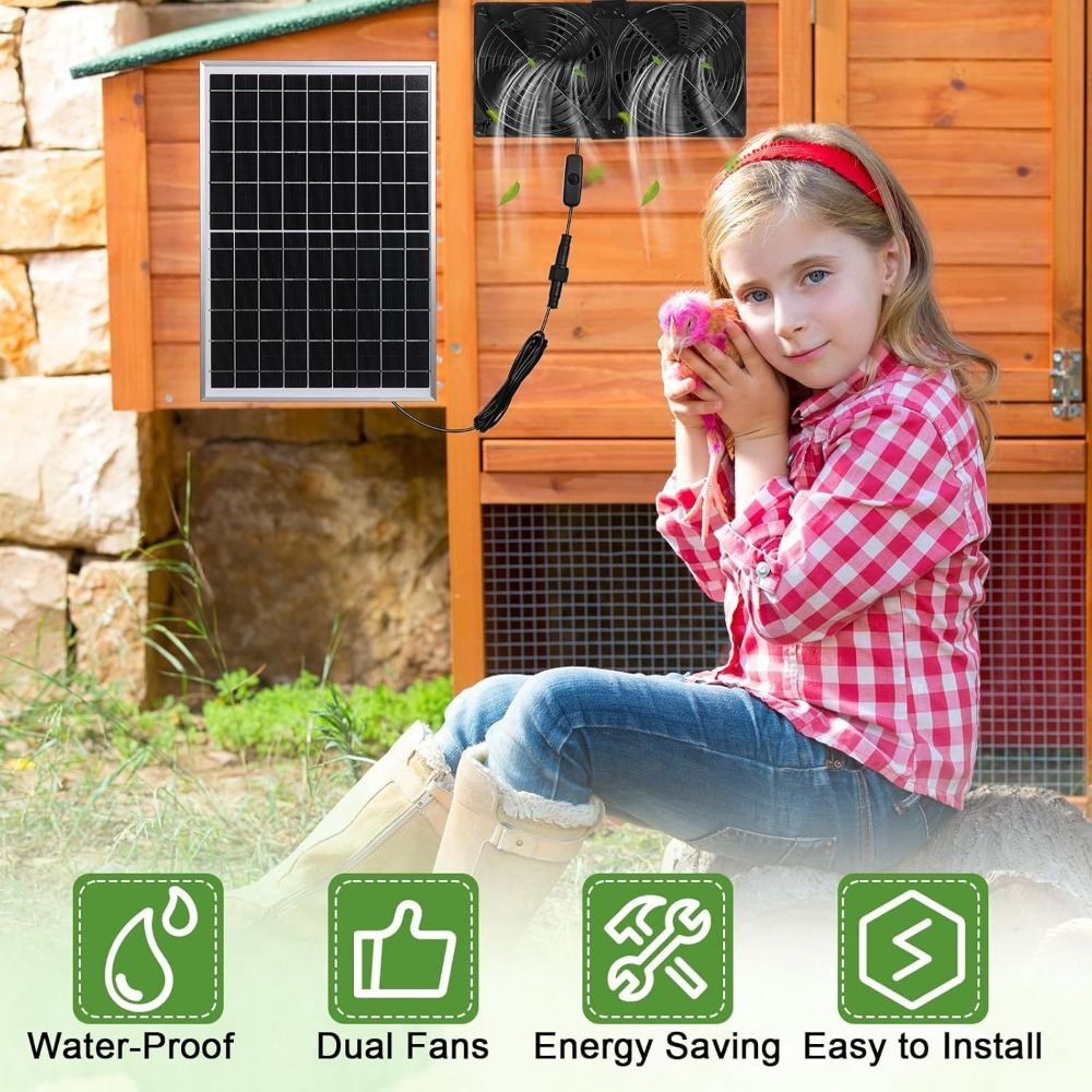 Hava Sirkülasyonu 15W Güneş En - Greenhouse Circulation Fan Waterproof incelemesi ve fiyatı