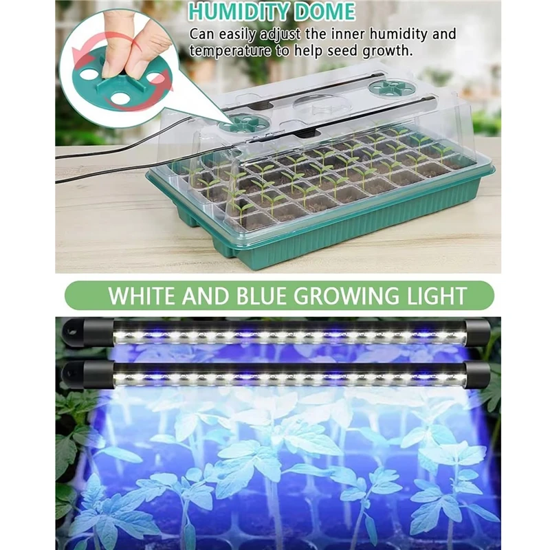 2 Uzun Şerit Şeklinde Zaman Ay - Seed Starter Tray Kit With Grow Light incelemesi ve fiyatı