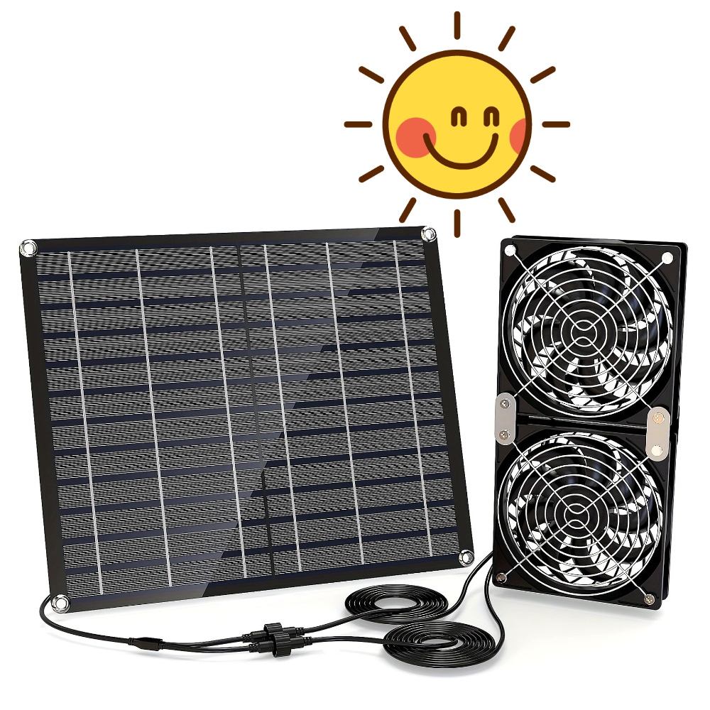 30W Güneş Enerjili Fan, İç Mek - Greenhouse Circulation Fan Waterproof incelemesi ve fiyatı