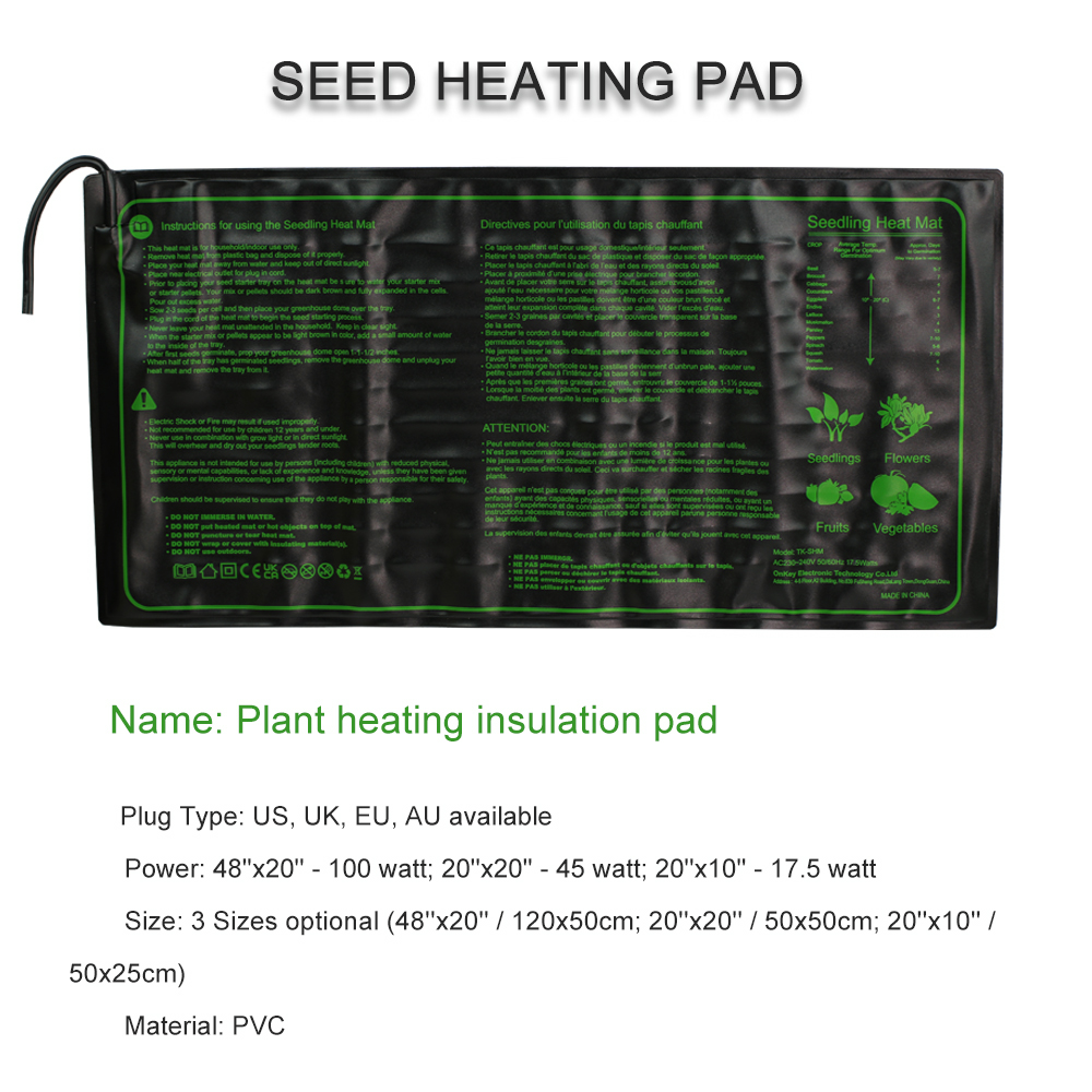 Fide isıtma pedi 3 boyutları s - Plant Seedling Heat Mat Waterproof incelemesi ve fiyatı