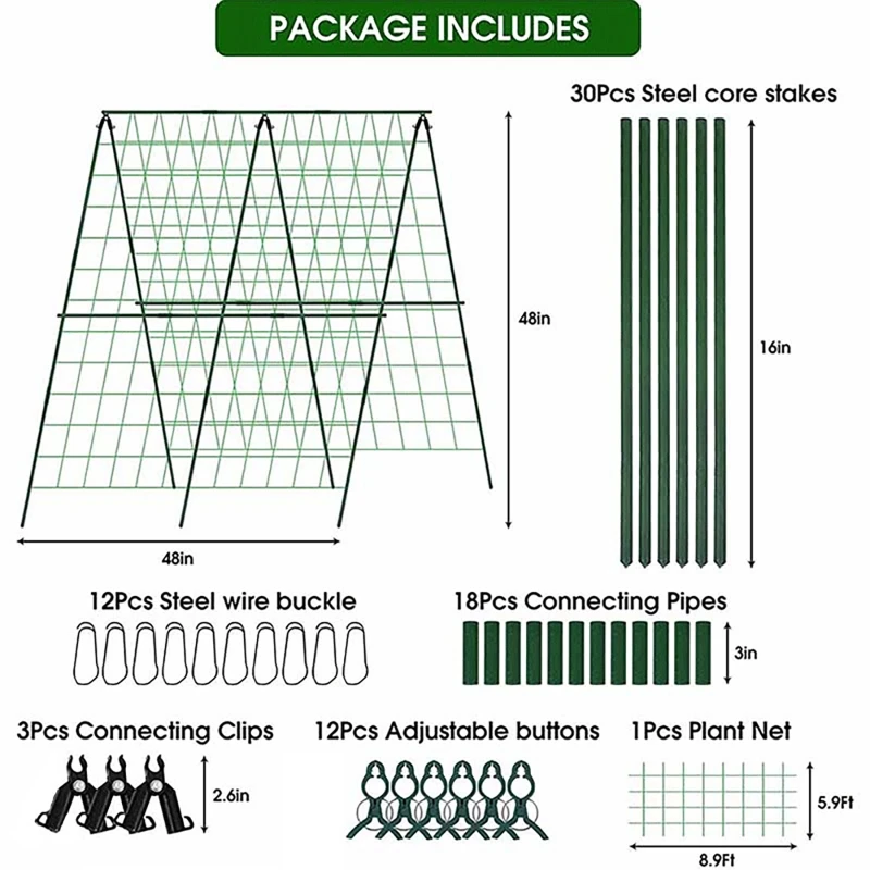 Salatalık Kafes Seti A-Frame B - Plant Support Trellis Netting Climbing incelemesi ve fiyatı