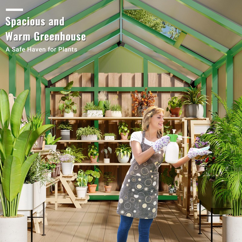 Dört Mevsim Kullanıma Uygun, D - Polycarbonate Greenhouse Aluminum Frame incelemesi ve fiyatı